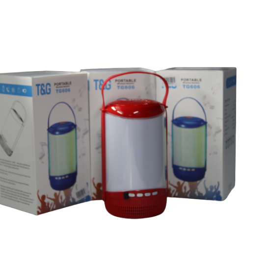 ALTAVOZ PORTÁTIL WIRELESS TG-606 AUX/USB/TARJETA DE MEMORIA ROJO